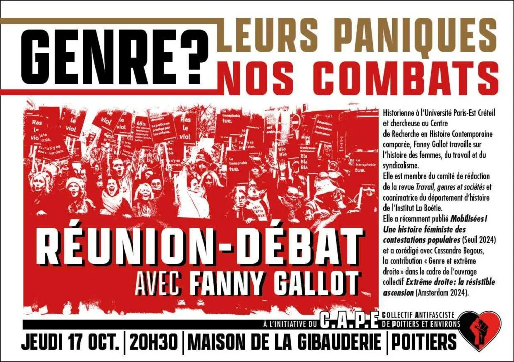 Genre, féminisme et anti-fascisme : une conférence de Fanny Gallot