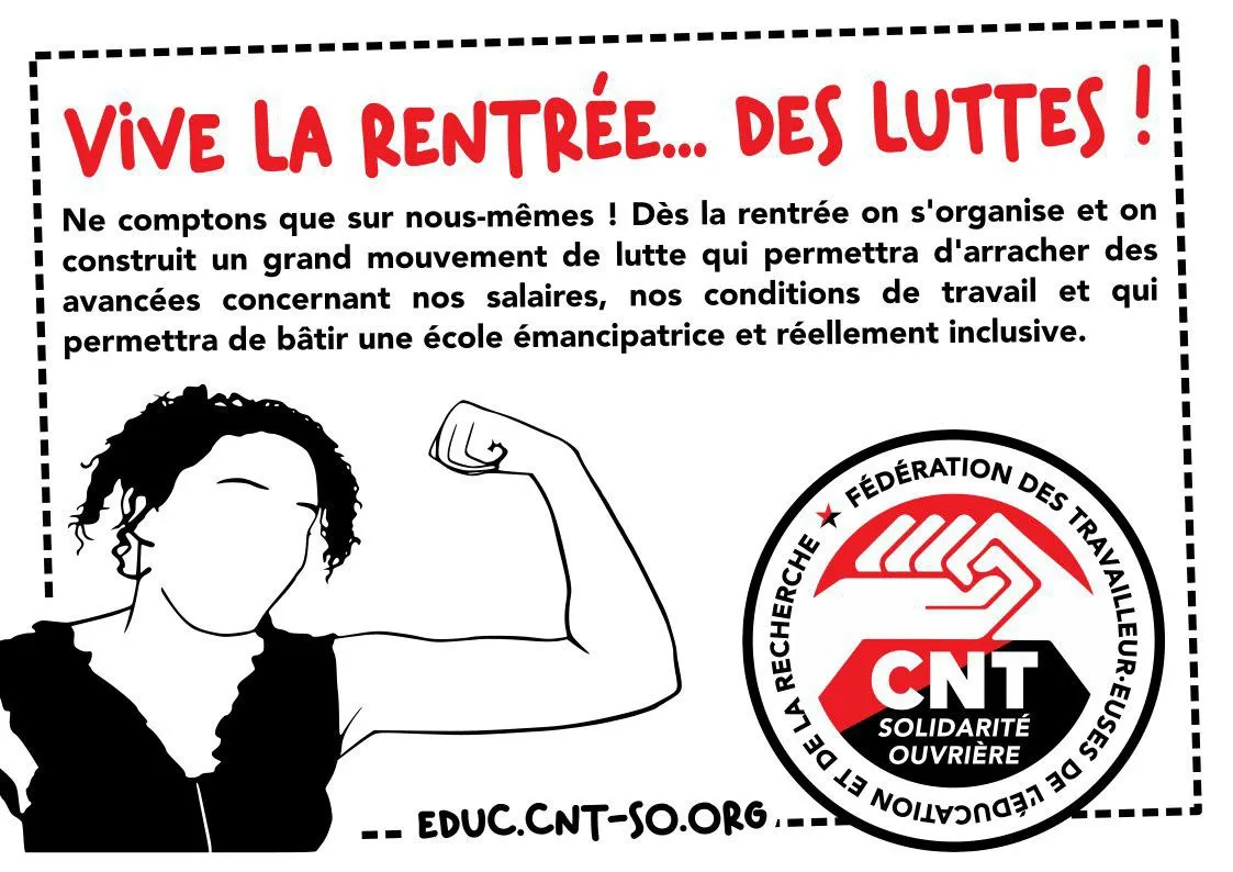 Rentrée des classes, rentrée des luttes!