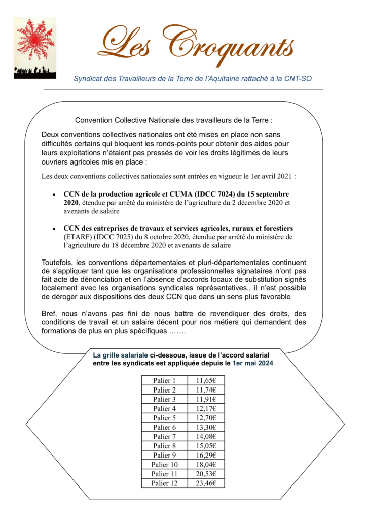 Travailleurs et Travailleuses de la Terre, vous n'êtes pas seul.e.s
