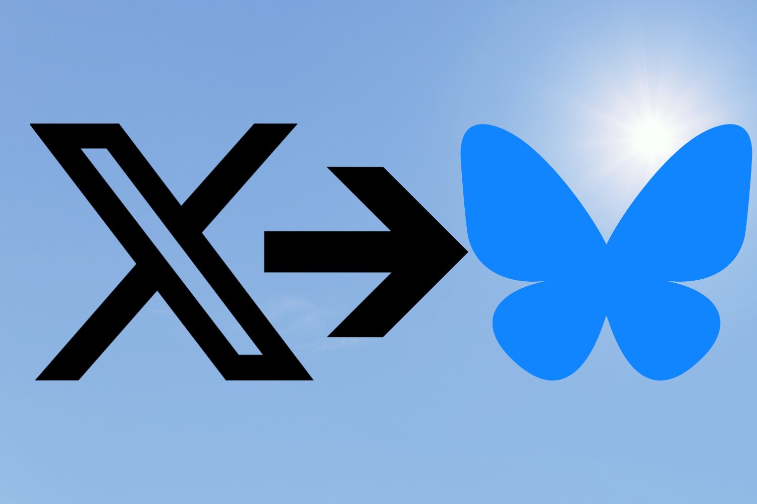 Bye bye l'oiseau bleu, bonjour le ciel bleu!